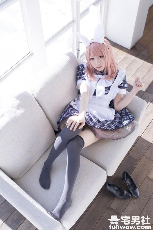 天生适合女仆打扮的Coser まゆふぁむ - 第2张